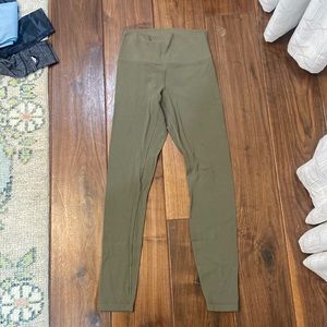Olive green aligne leggings